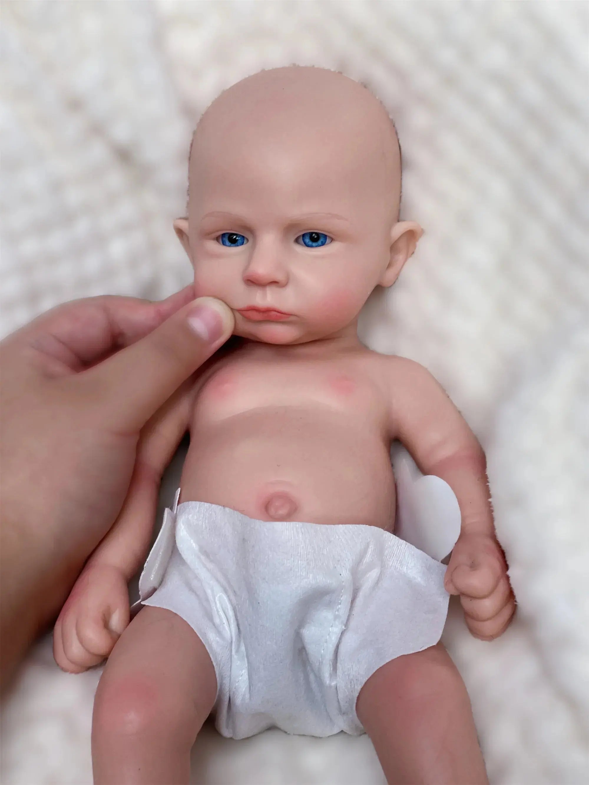 Image of Reborn Baby Dolls 33Cm Painted/Unpainted Silicone Boy Bebe Reborn