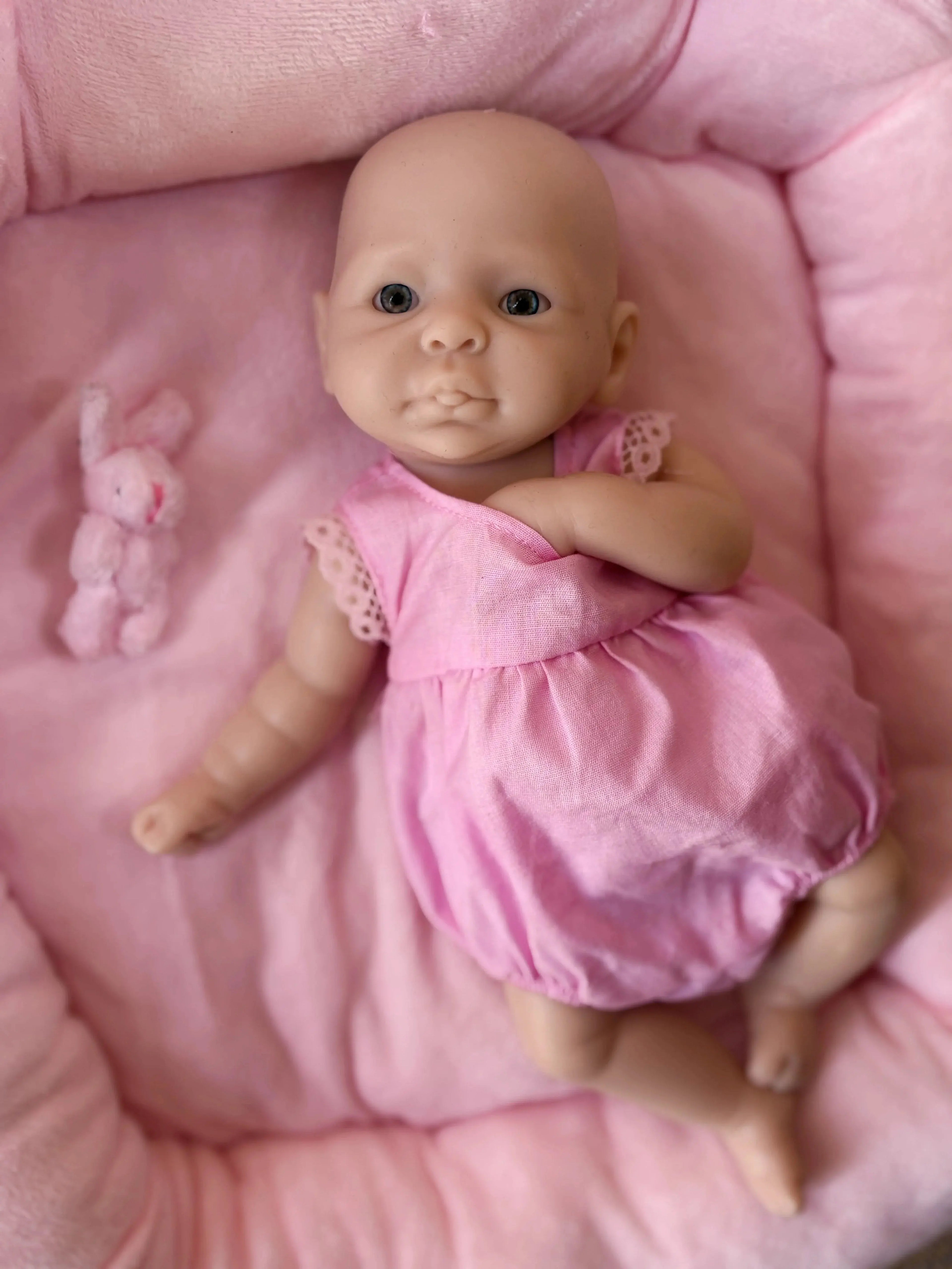 Image of Reborn Baby Dolls 10Inch Open Eyes Bebe Reborn De Silicona Girl Doll
