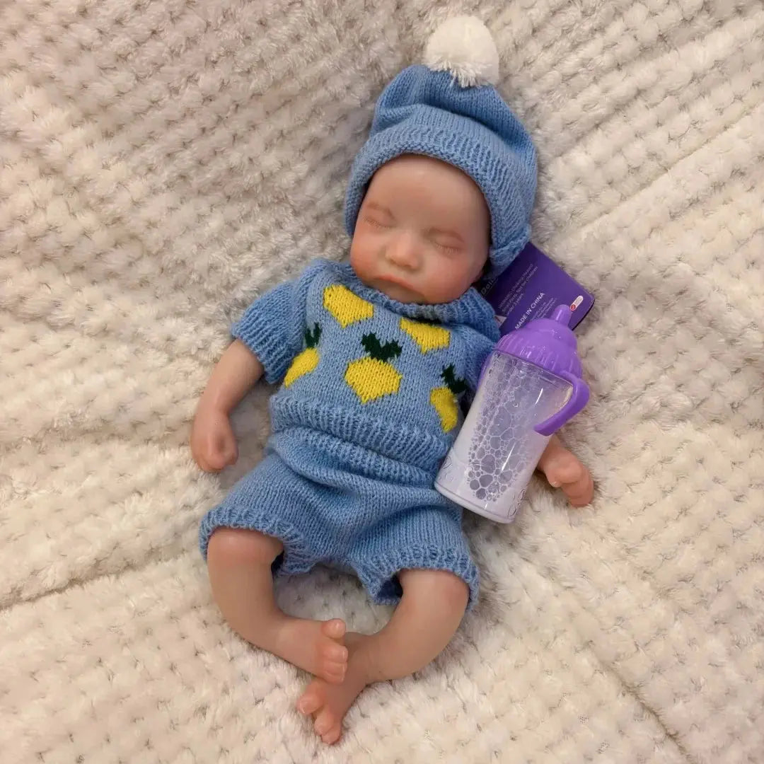 Image of Reborn Baby Dolls 13Inch Close Eyes & Open Mouth Levi Full Body