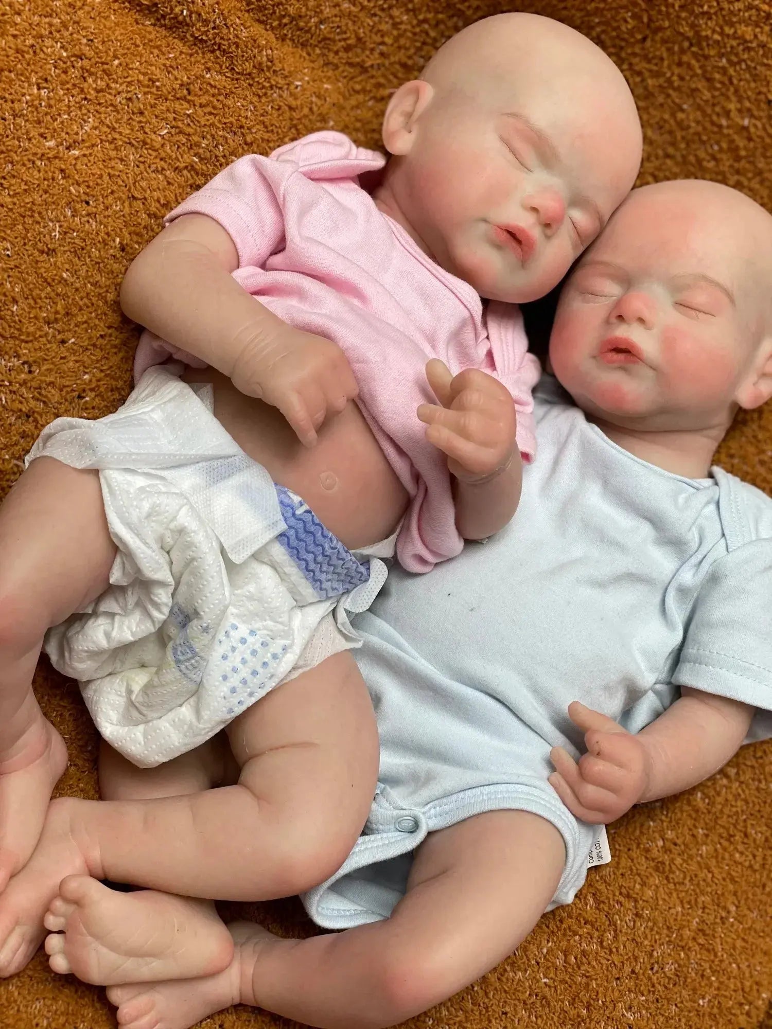 Image of Reborn Baby Dolls Can Open Mouth 45Cm Twins Sam Reborn Baby Girl And
