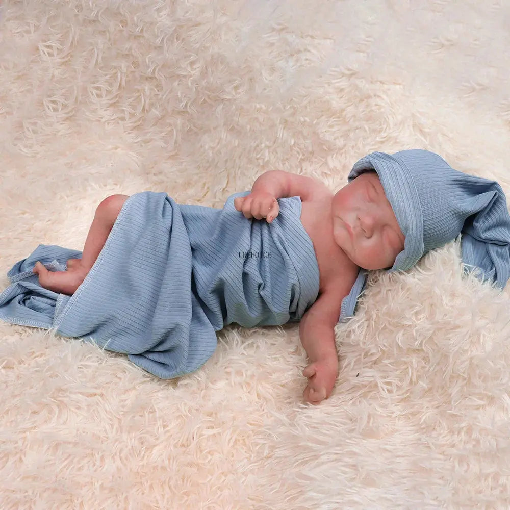 Image of Reborn Baby Dolls Reborn Corpo De Silicone 18'' Boy Full Body