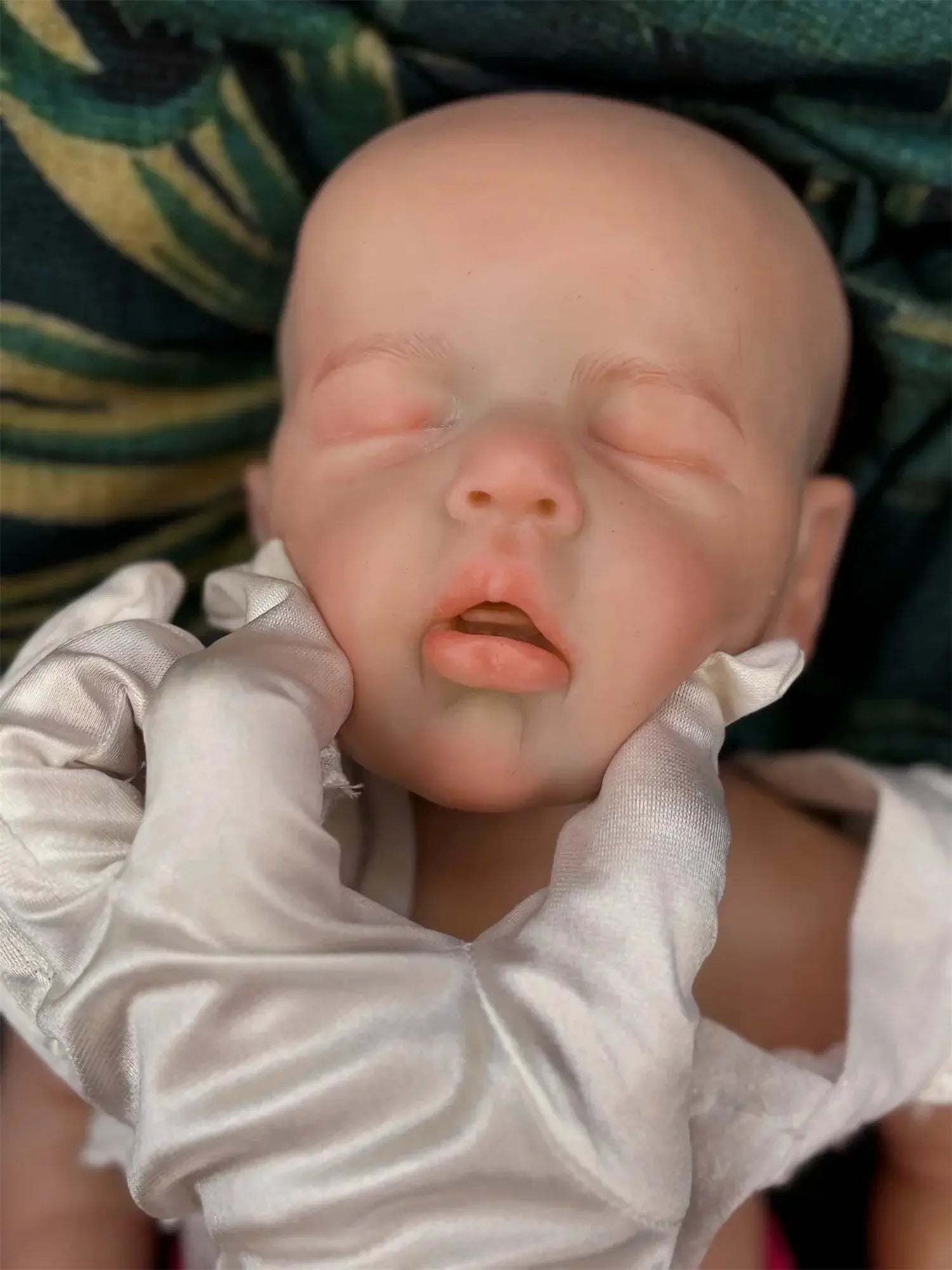 Image of Reborn Baby Dolls 45Cm Can Open Mouth &Washable Painted Loulou Solid