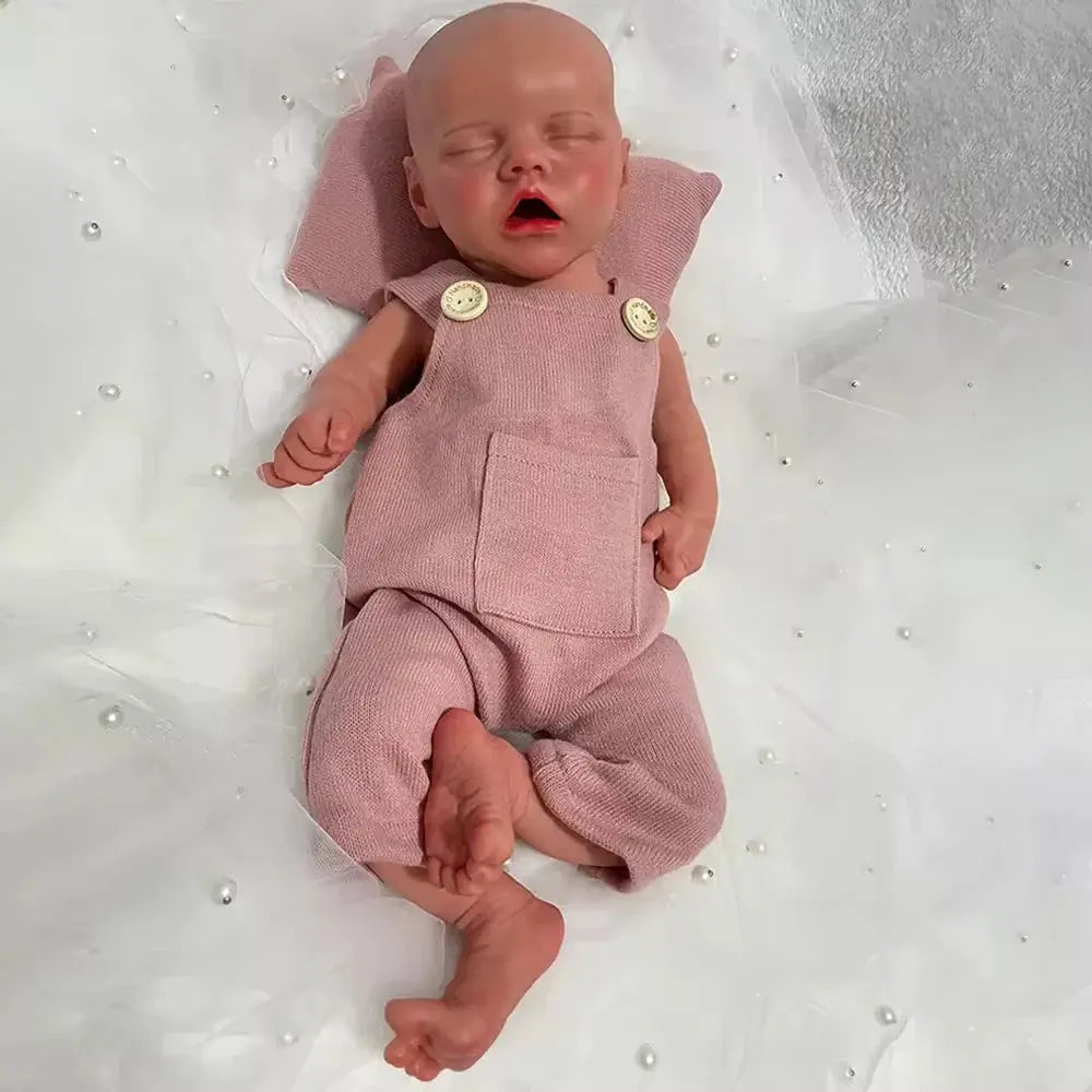 Image of Reborn Baby Dolls 18" 100% Full Silicone Newborn Doll Soft Reborn