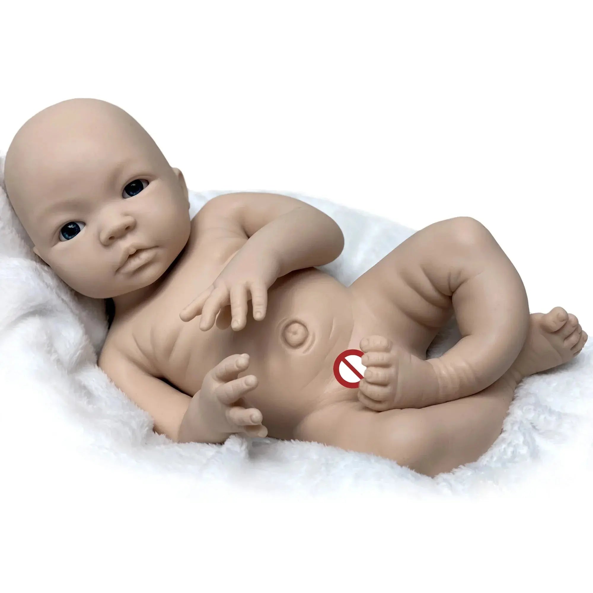Image of Reborn Baby Dolls 18 Inch Full Silicone Baby Doll Open Eyes Reborn