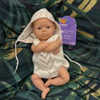 Image of Reborn Baby Dolls 10Inch Silicone Girls Whole Body Soft Solid
