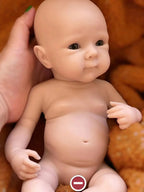 Image of Reborn Baby Dolls 33Cm Open Eyes Bettie Solid Silicone Bebe Reborn