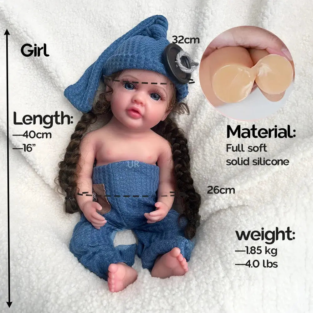 Image of Reborn Baby Dolls Birthday Gift Christmas Lifelike Newborn Girl
