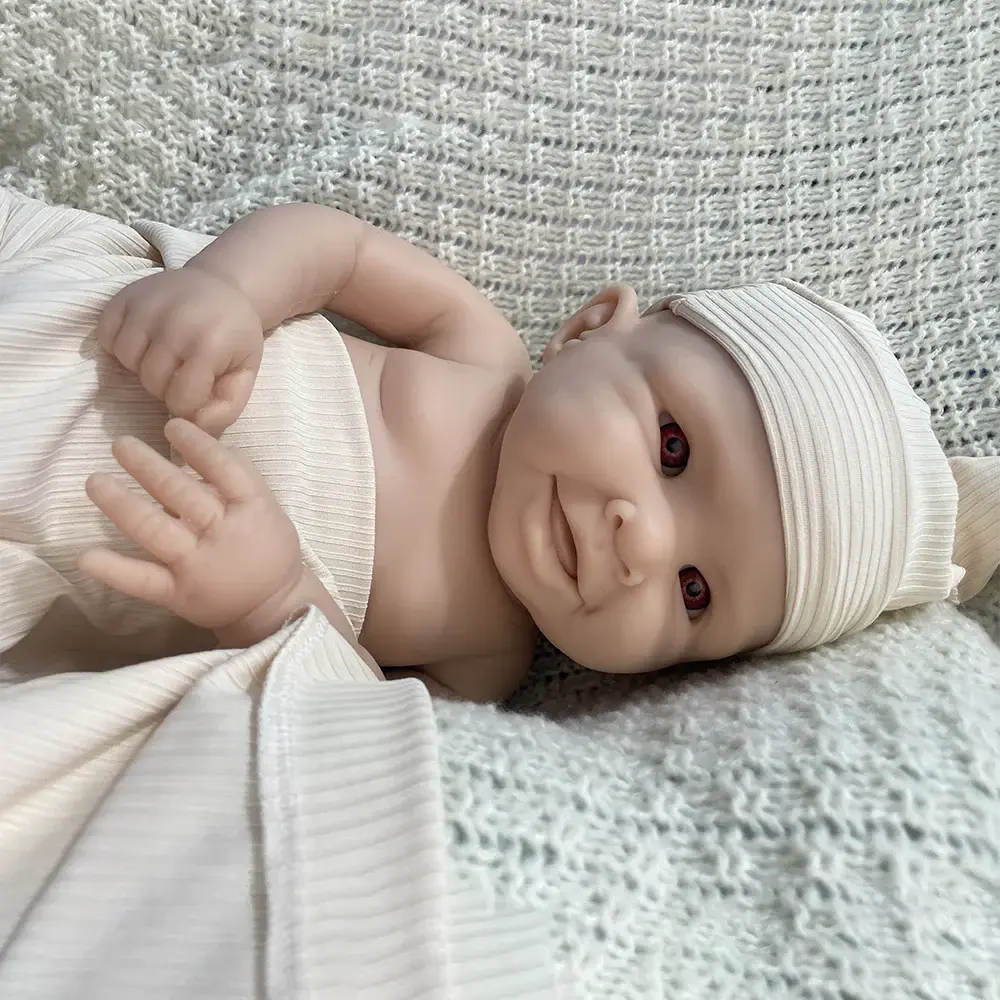 Image of Reborn Baby Dolls Kids Xmas Gift 19 Inch Silicone Reborn Baby Toy