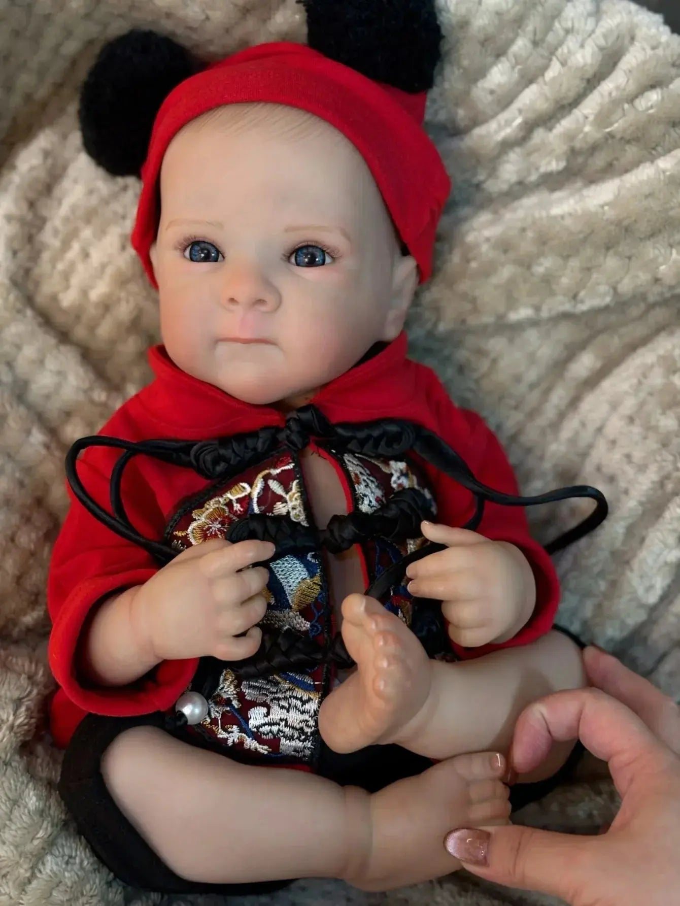 Image of Reborn Baby Dolls 18 Inch Bettie Girl Lifelike Bebe 3D Painted Skin