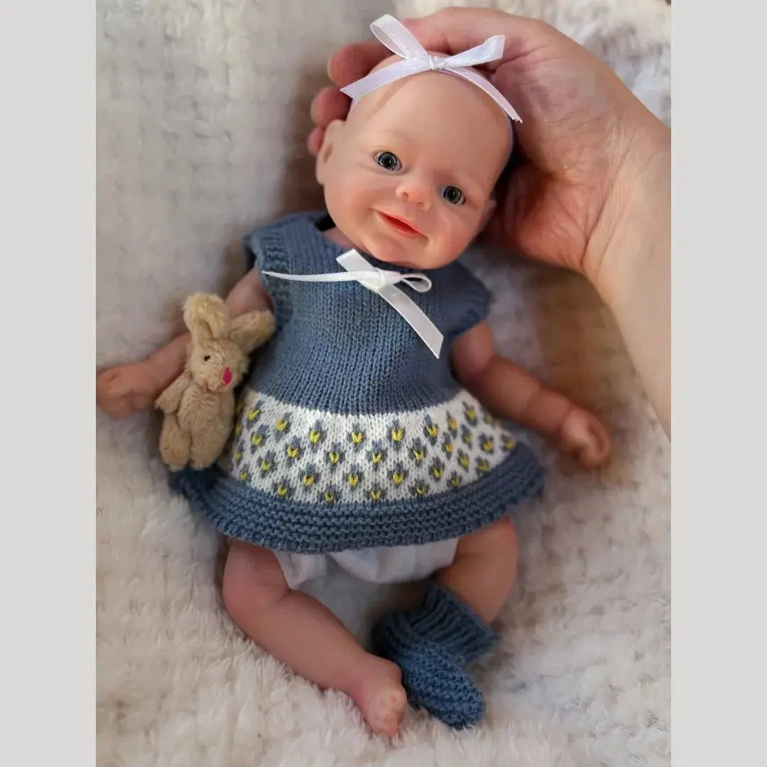 Image of Reborn Baby Dolls 10Inch Waterproof Open Eyes Bebe Reborn De Silicona