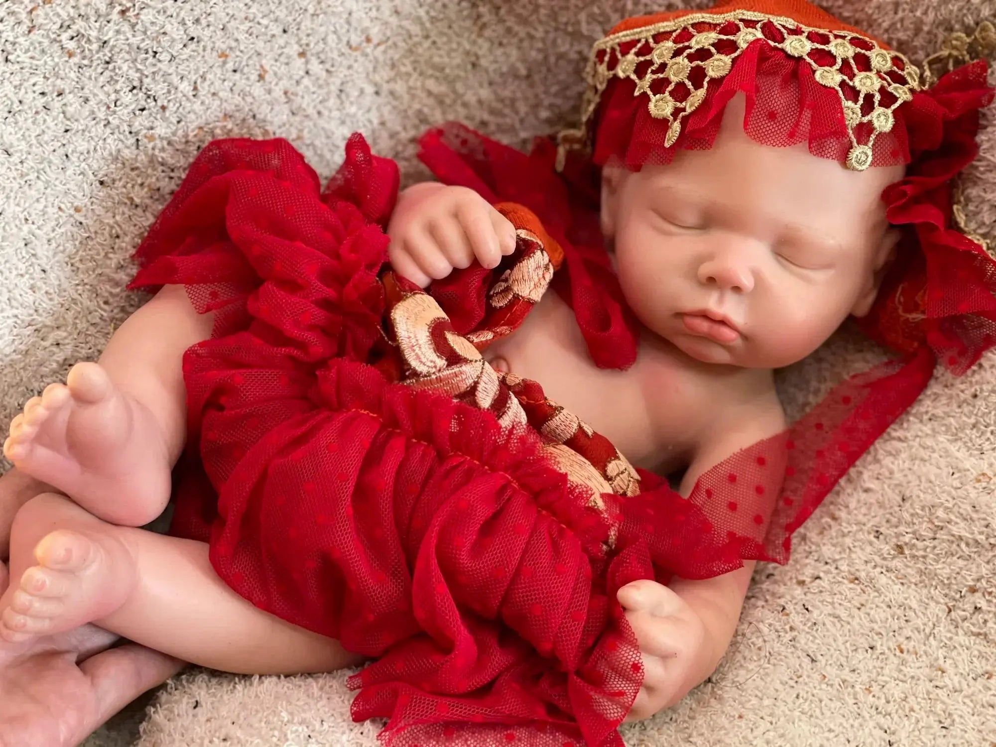 Image of Reborn Baby Dolls 3 Styles/45Cm Close Eyes Bebe Reborn Girl Soft