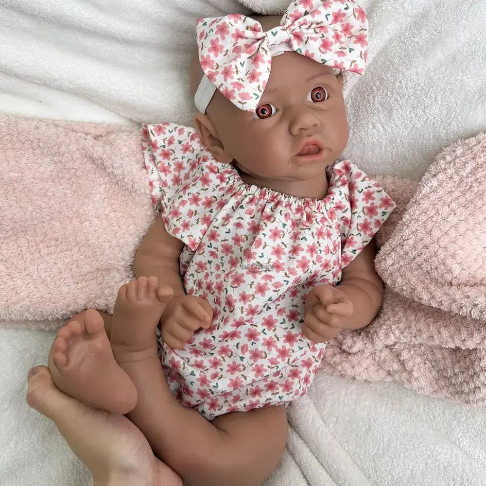Image of Reborn Baby Dolls Lifelike Details 18Inch Full Body Solid Baby Girl