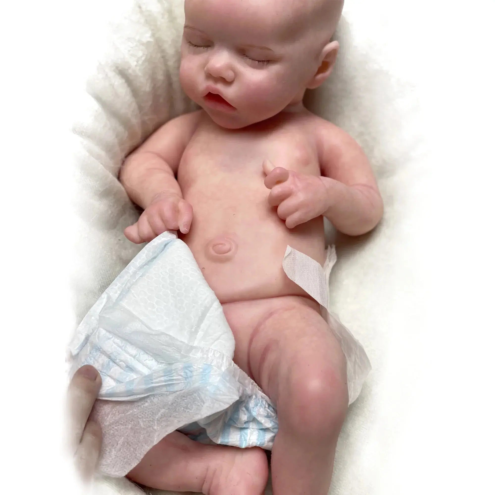 Image of Reborn Baby Dolls 17Inch Twins A Full Solid Silicone Bebe Reborn 3D