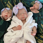 Image of Reborn Baby Dolls 18Inch Dark Skin Can Open Mouth Pascale Solid Bebe
