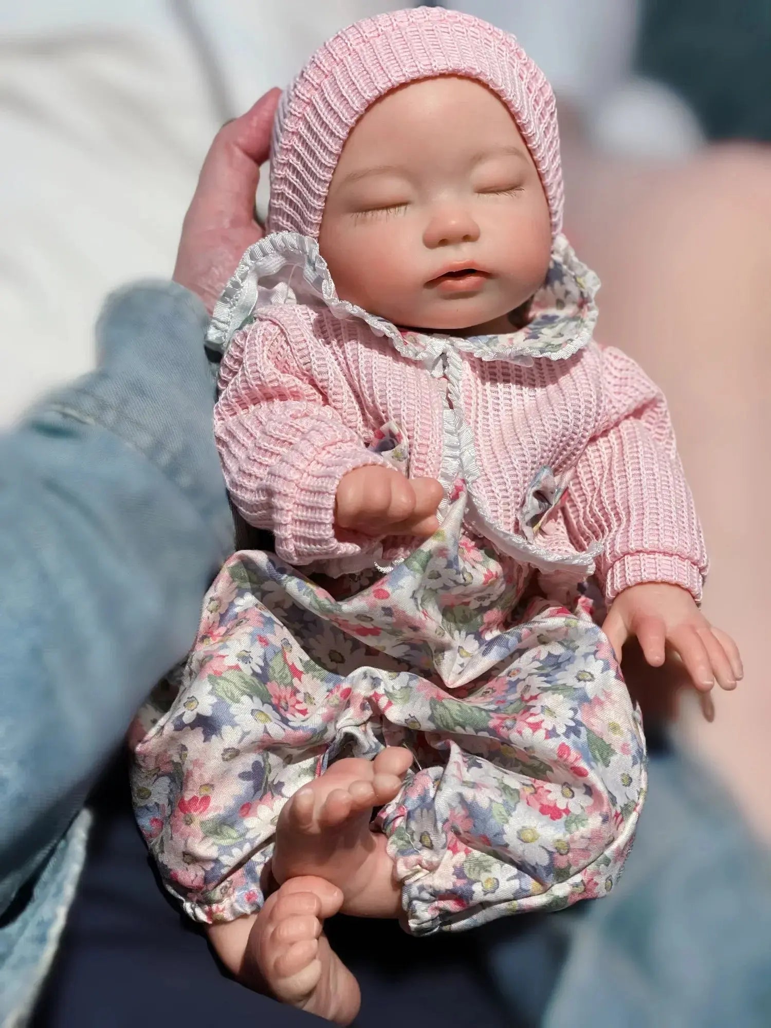 Image of Reborn Baby Dolls 35Cm Cuddly Whold Body Solid Silicone Bebe Reborn