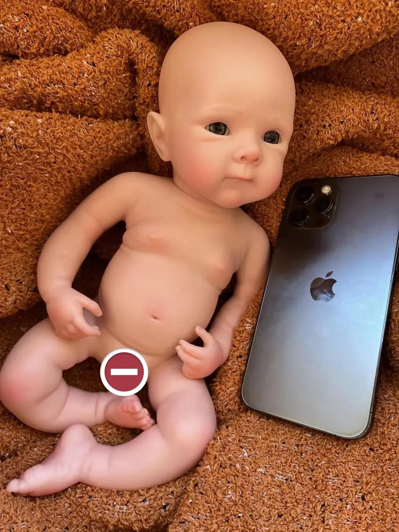 Image of Reborn Baby Dolls 33Cm Open Eyes Bettie Solid Silicone Bebe Reborn