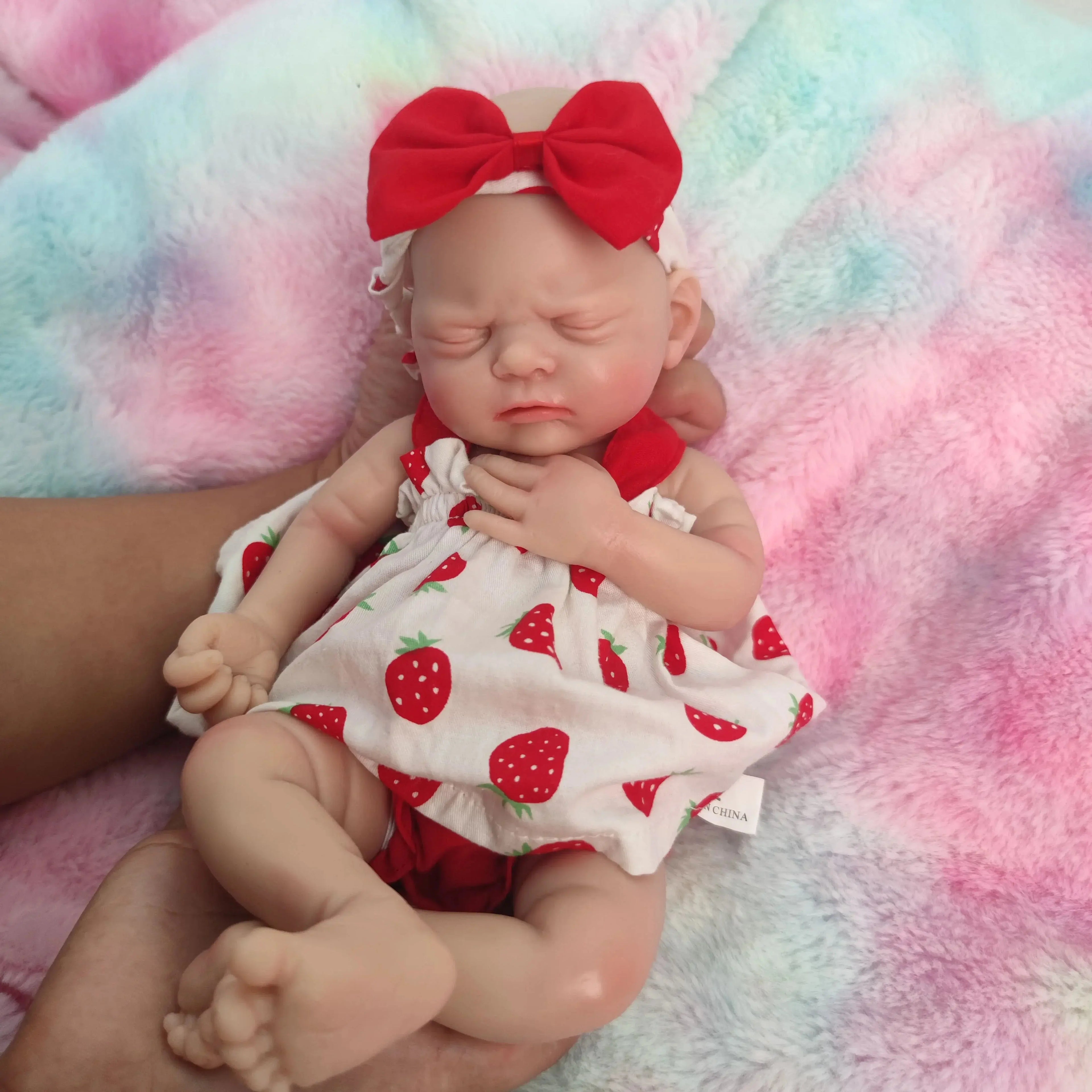 Image of Reborn Baby Dolls 12 Inch Full Soft Silicone Body Lifelike Reborn