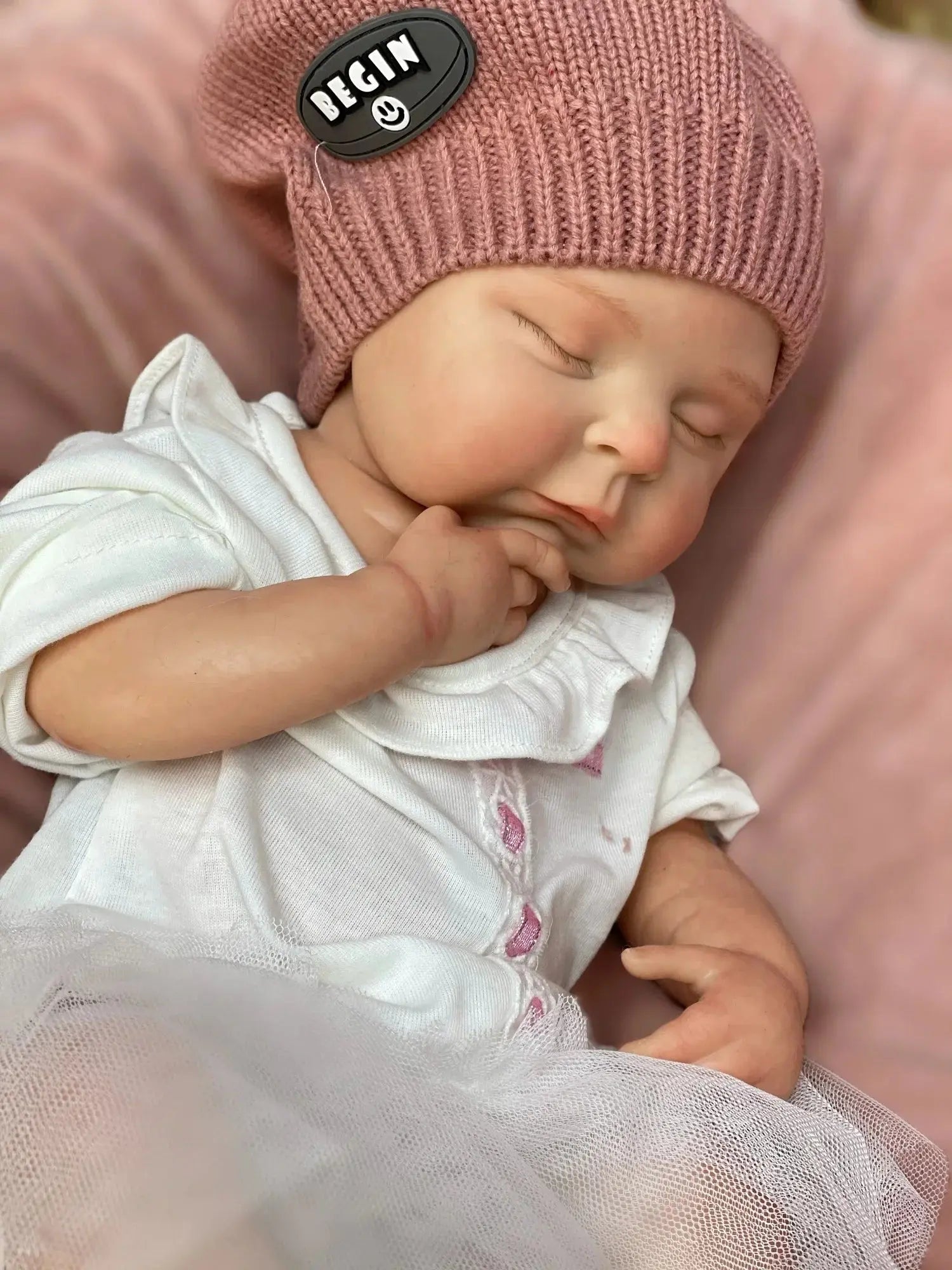 Image of Reborn Baby Dolls 45Cm Peaches Solid Silicone Bebe Reborn Girls With