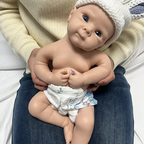 Image of Reborn Baby Dolls Cute 19-Inch Full-Body Silicone Reborn Baby Doll –