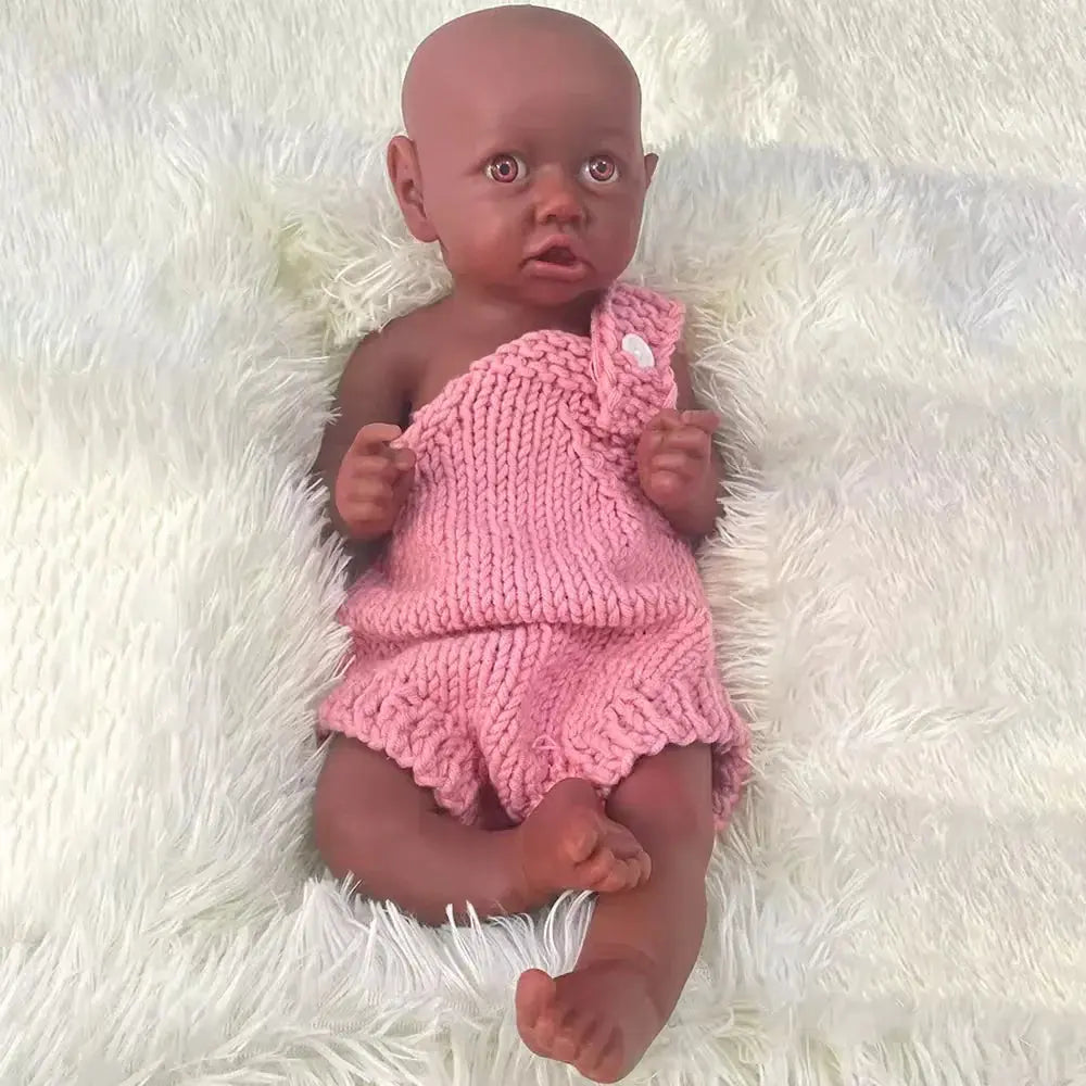 Image of Reborn Baby Dolls Baby Toy Full Platinum Silicone Flexible 17 Inch