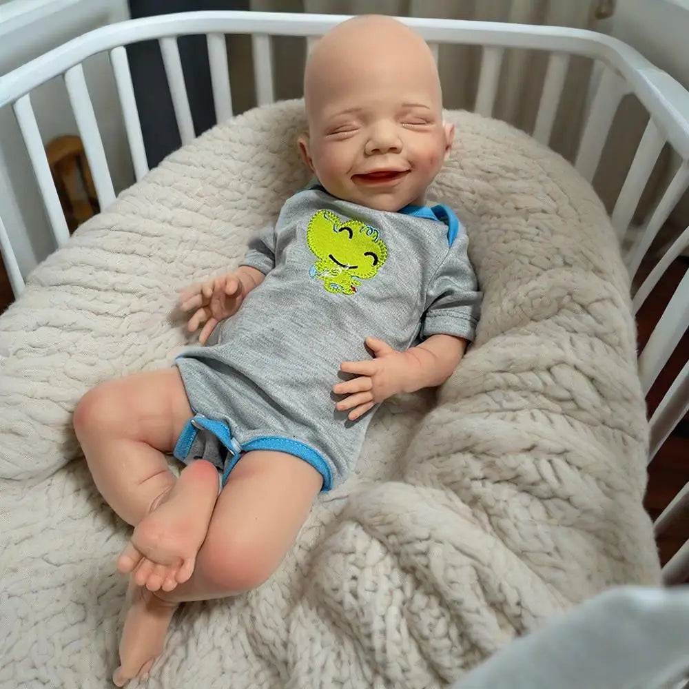 Image of Reborn Baby Dolls 100% Whole Body Silicone Reborn Baby Girl April