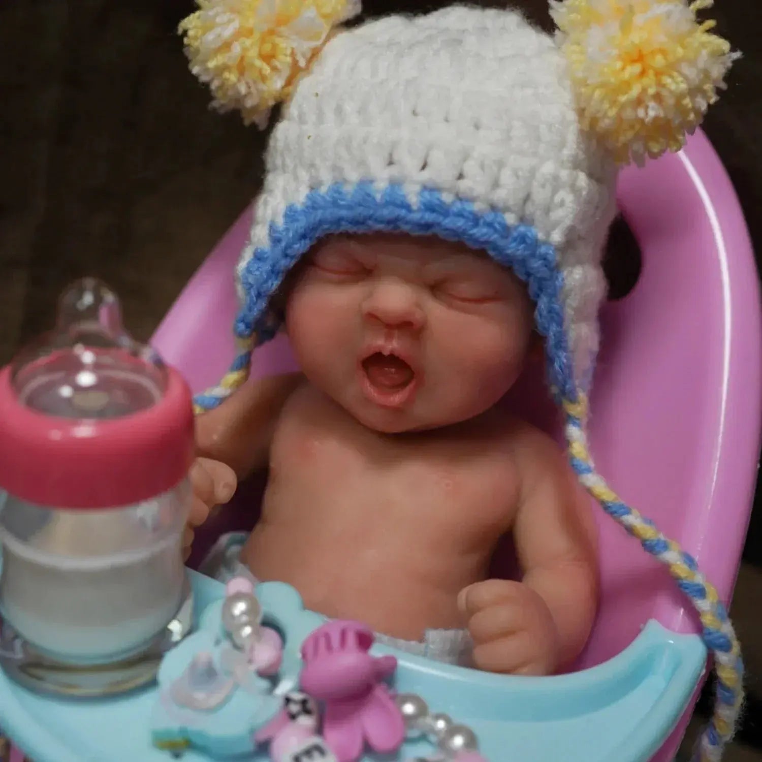 Image of Reborn Baby Dolls 7" Girl Micro Preemie Full Body Silicone Baby Doll