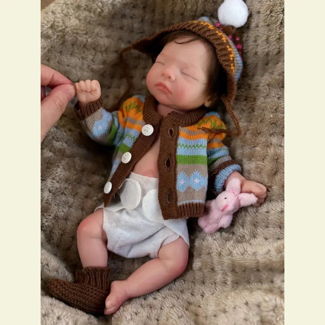 Image of Reborn Baby Dolls 10Inch Waterproof Full Body Solid Silicone Bébé