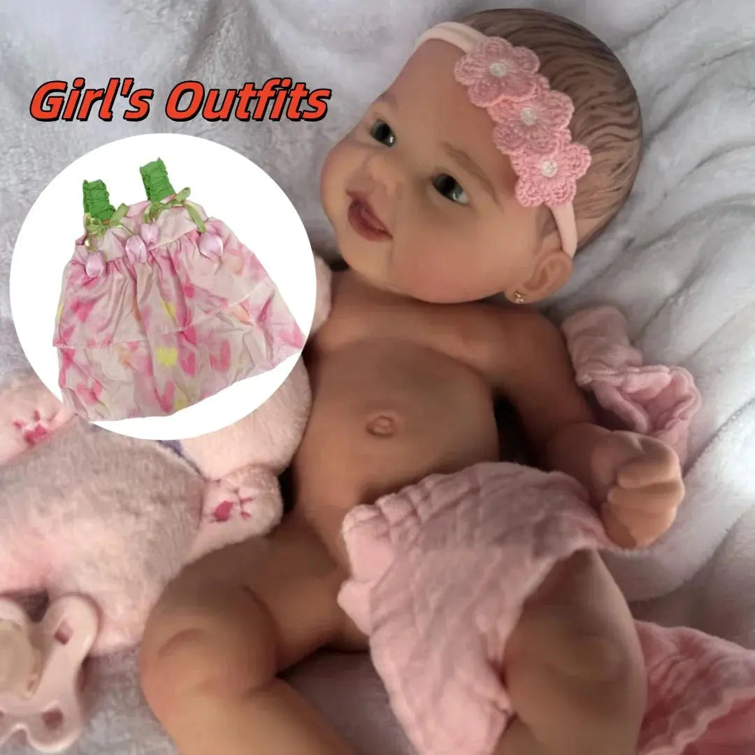 Image of Reborn Baby Dolls 40Cm Can Open Mouth Full Body Silicone Bebe Reborn