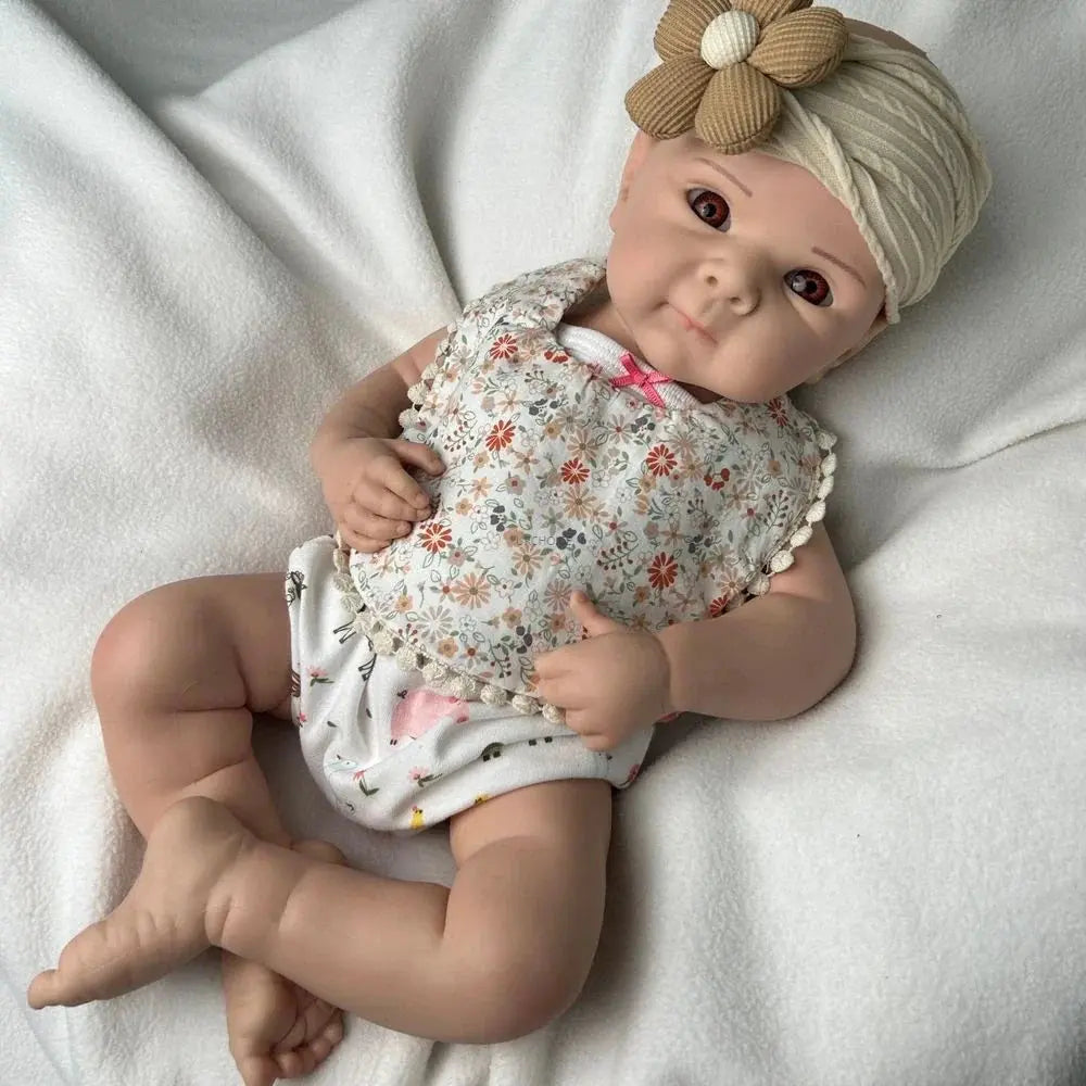 Image of Reborn Baby Dolls 19Inch Realistic Silicone Reborn Baby Girl Flexible