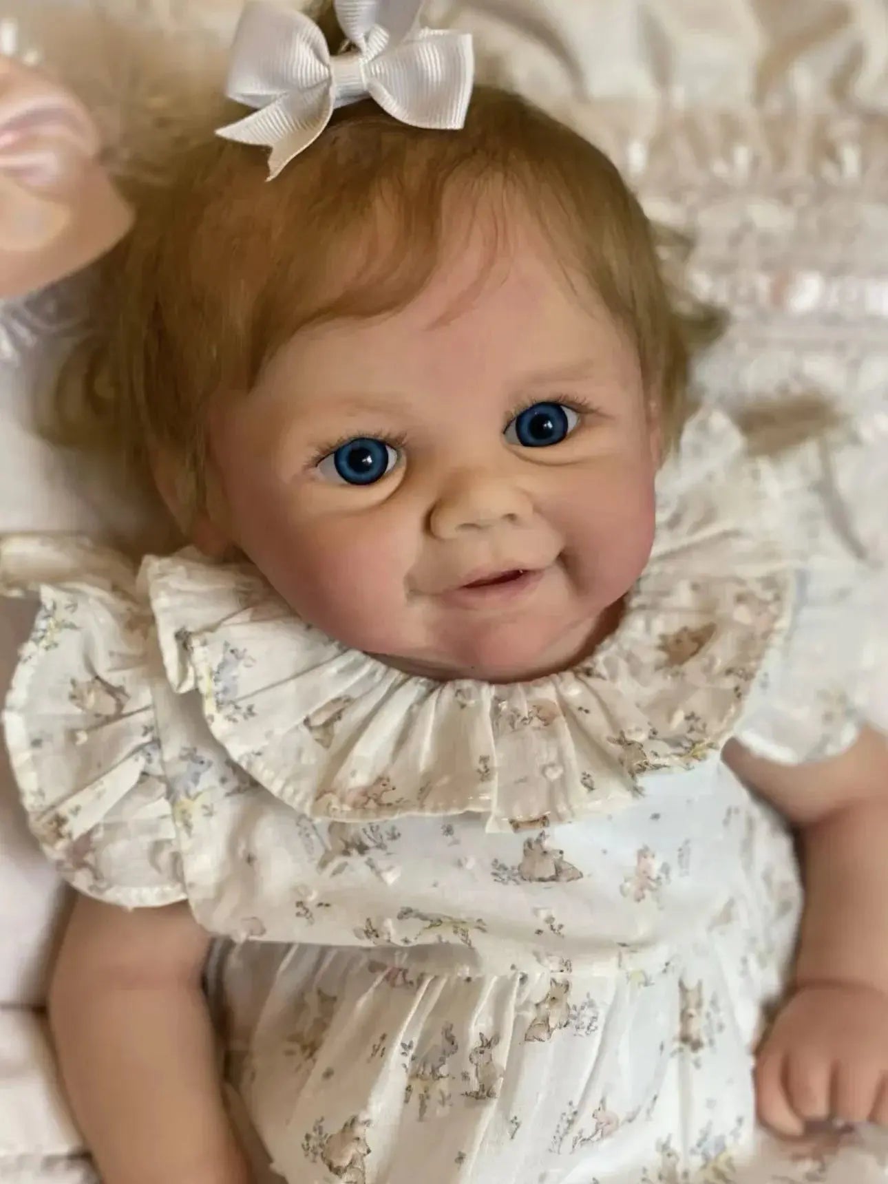 Image of Reborn Baby Dolls 18Inch Vivienne Bebê Can Open Mouth Reborn Baby