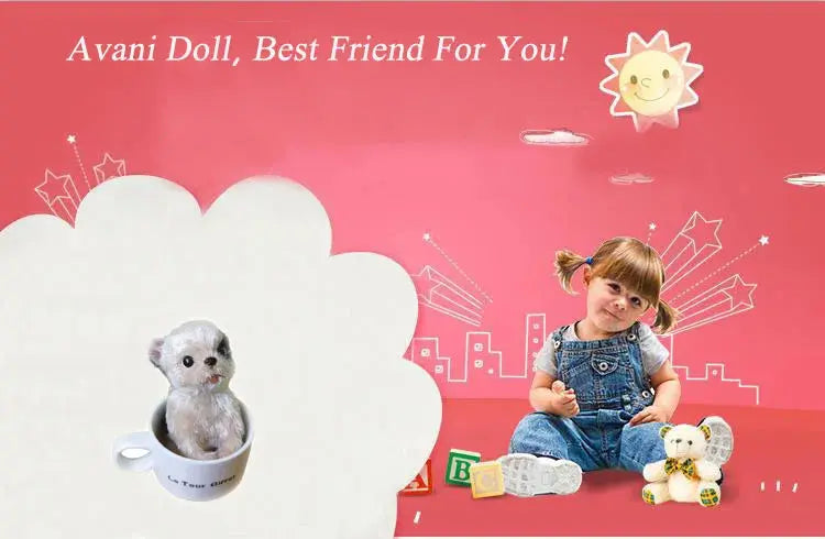 Image of Reborn Baby Dolls 5’’ Avani Doll Cute Silicone Baby Puppy Full Body