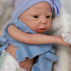 Image of Reborn Baby Dolls 45Cm Can Open Mouth & Washable Silicone Bebe Reborn