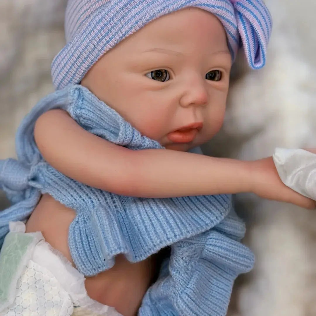 Image of Reborn Baby Dolls 45Cm Can Open Mouth & Washable Silicone Bebe Reborn