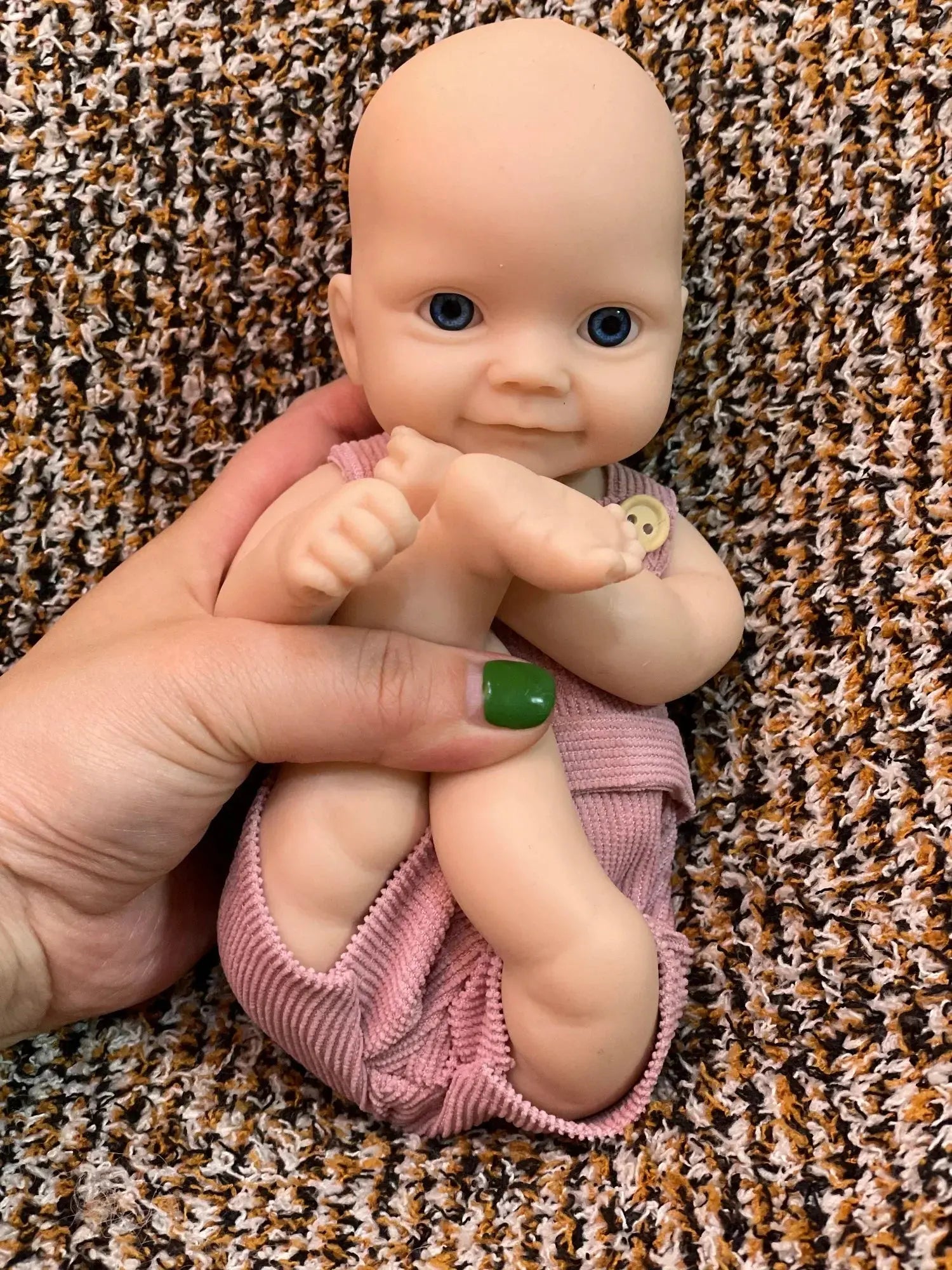 Image of Reborn Baby Dolls Can Open Mouth 26Cm Unpainted Waterproof Solid