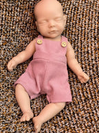 Image of Reborn Baby Dolls 26Cm Unpainted Close Eyes Full Body Solid Silicone