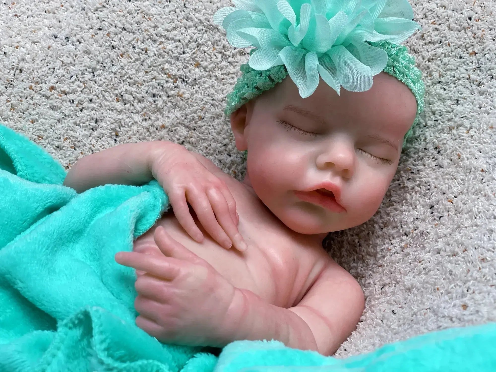 Image of Reborn Baby Dolls 40Cm Twins B Solid Silicone Bebe Reborn Girl With