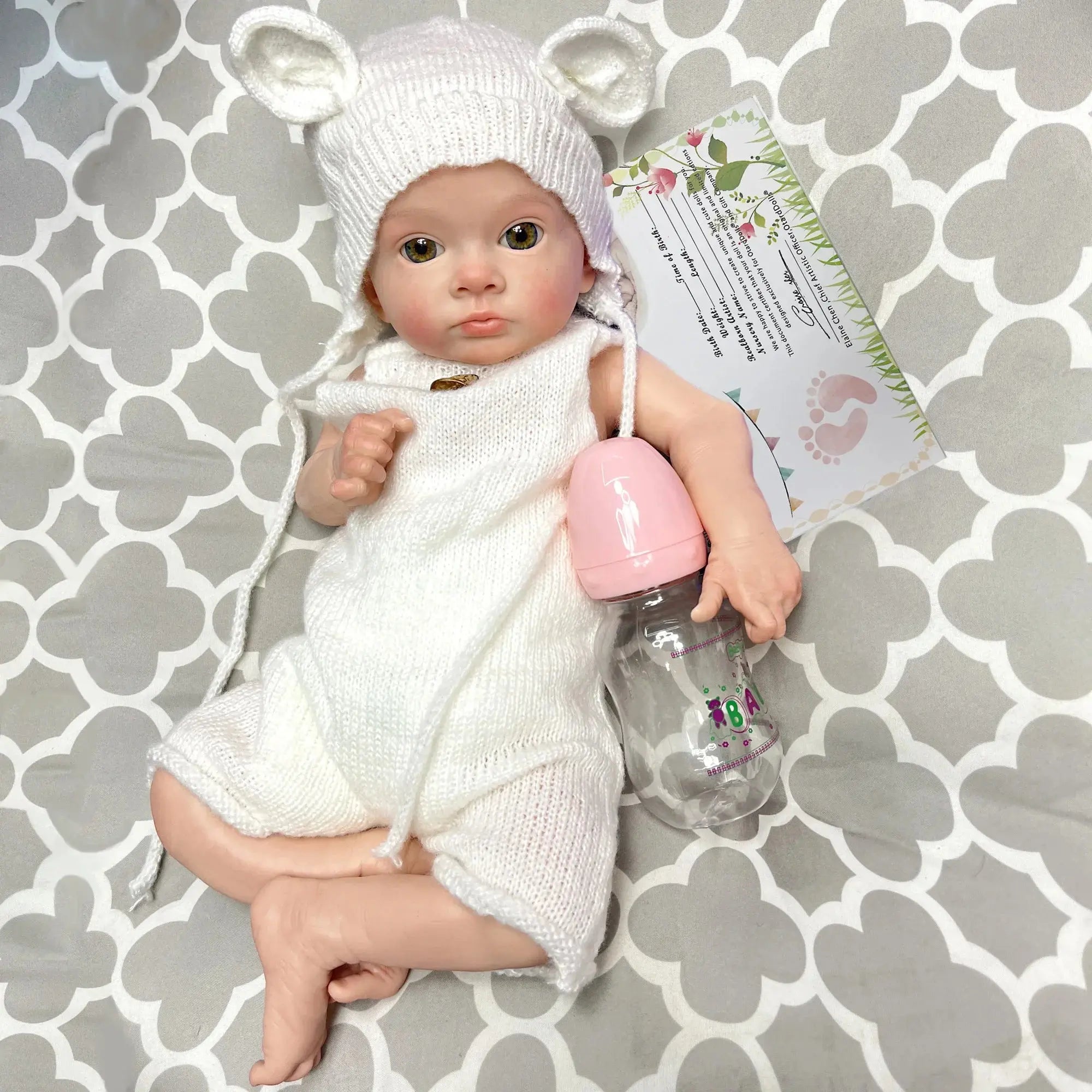 Image of Reborn Baby Dolls 18Inch Girl Tutti Painted Full Body Soft Solid
