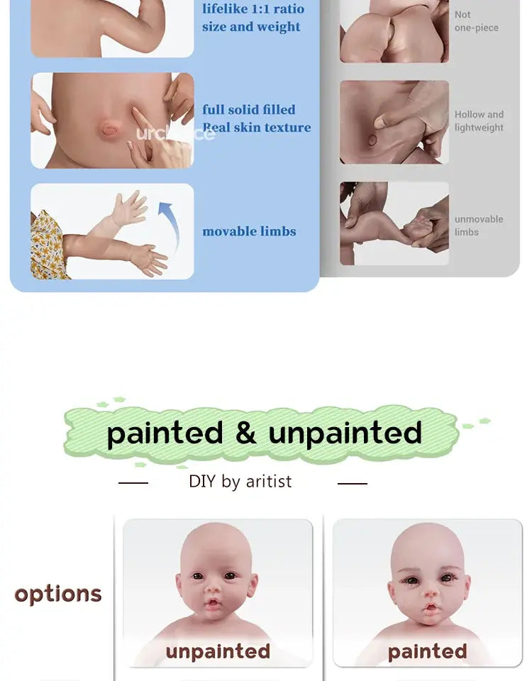 Image of Reborn Baby Dolls 18.5-Inch 7.3Lb Lifelike Reborn Baby Boy Full-Body