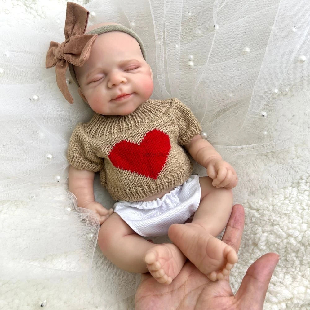Image of Reborn Baby Dolls 12Inch Mini Realistic Baby Girl Pascale Washable