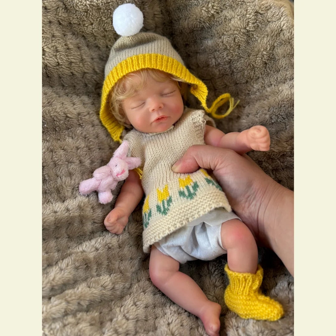 Image of Reborn Baby Dolls 10Inch Can Open Mouth Full Body Silicone Reborn