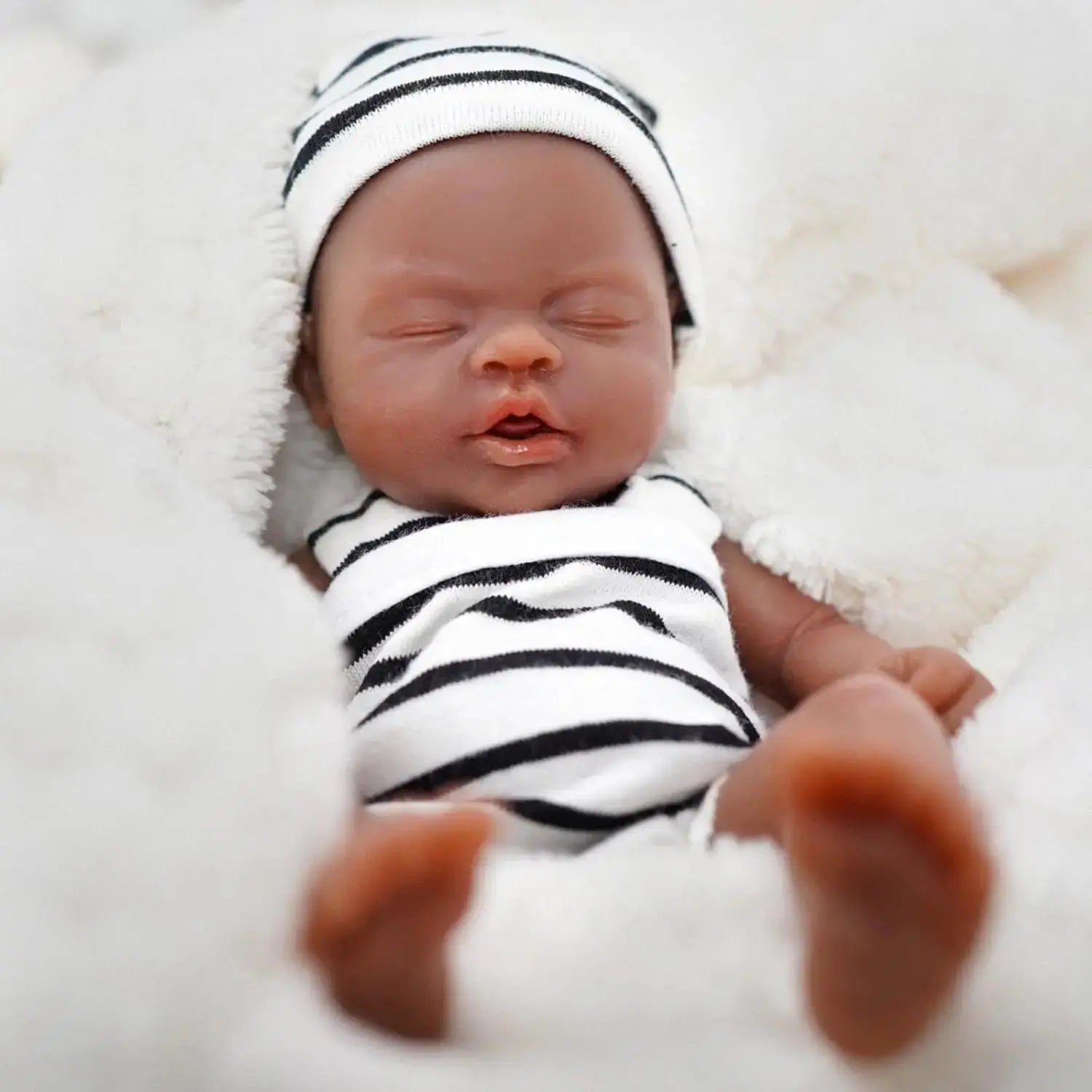 Image of Reborn Baby Dolls Full Body Silicone Baby Reborn Doll 7 Inch Lifelike