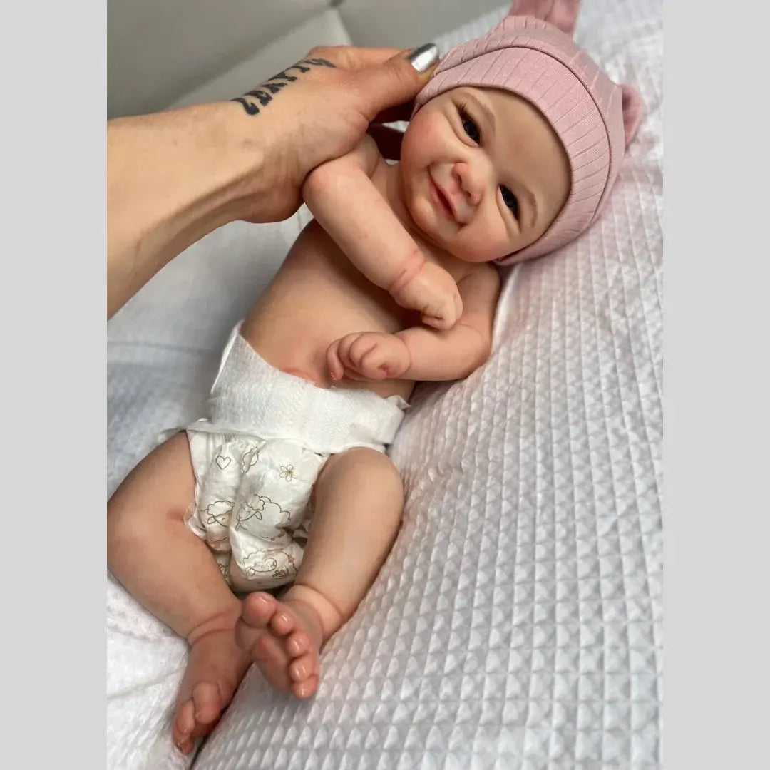 Image of Reborn Baby Dolls 43-45Cm Can Open Mouth Vivienne Washable Soft