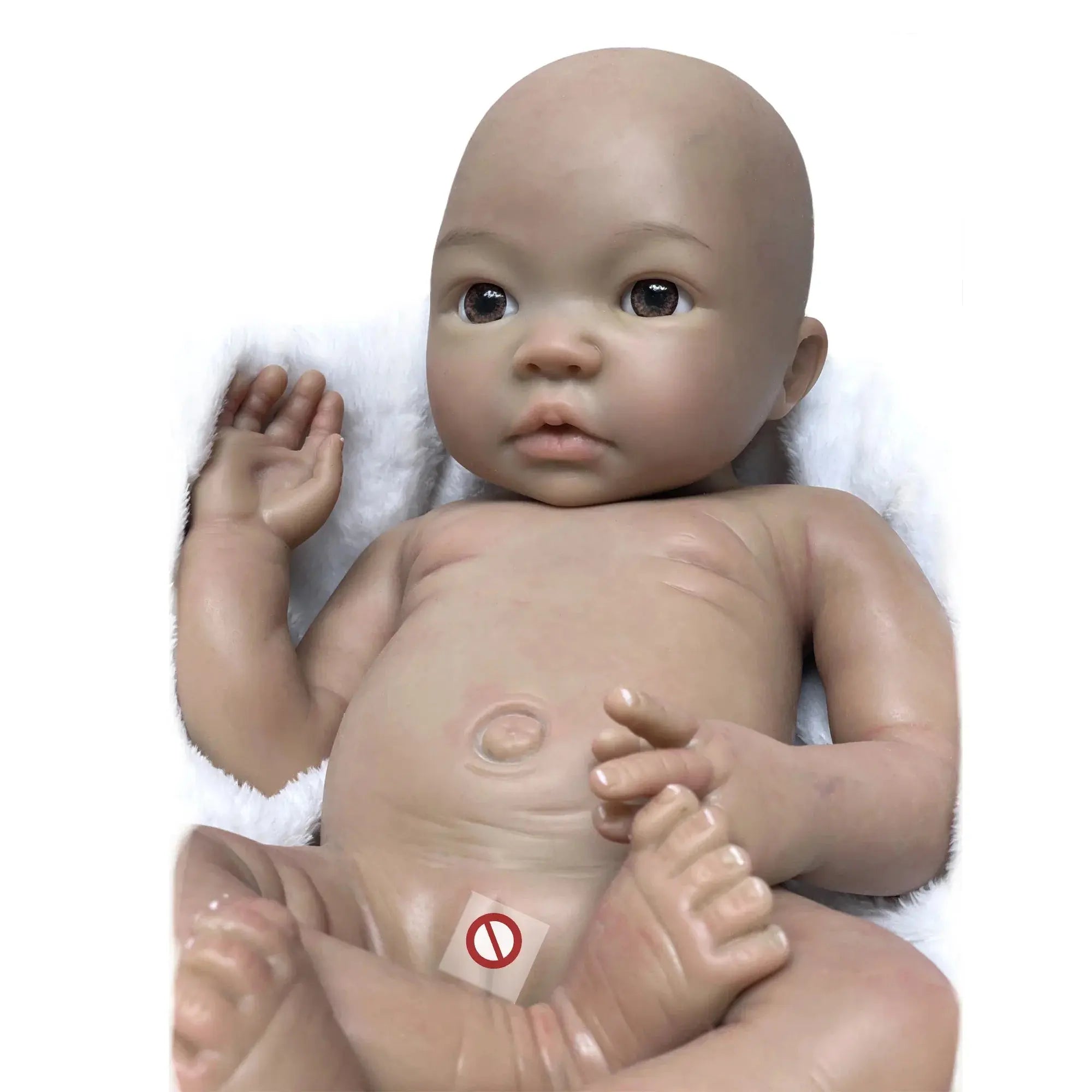 Image of Reborn Baby Dolls 18 Inch Full Solid Bebe Reborn Silicone Painted 