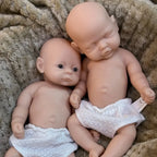 Image of Reborn Baby Dolls 2Styles/10Inch Washable Full Body Silicone Bebe