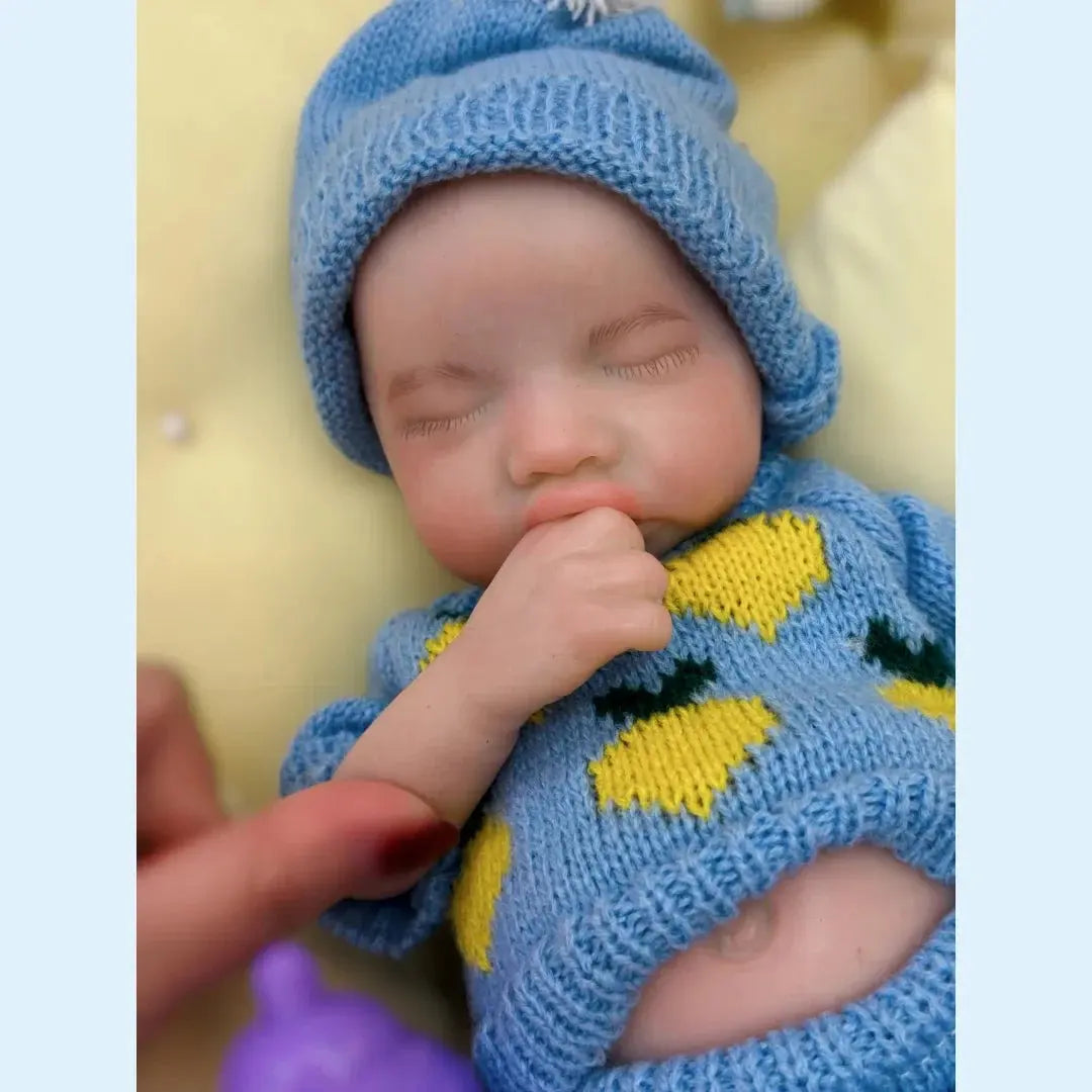 Image of Reborn Baby Dolls 13Inch Close Eyes & Open Mouth Levi Full Body