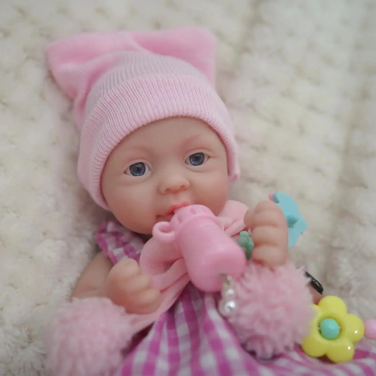 Image of Reborn Baby Dolls Reborn Baby Doll 7 Inch Silicone Doll Girl Zora