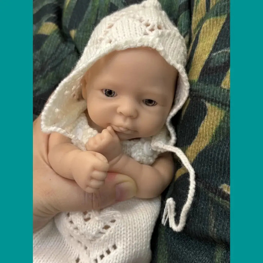 Image of Reborn Baby Dolls 10Inch Open Eyes Bebe Reborn De Silicona Girl Doll