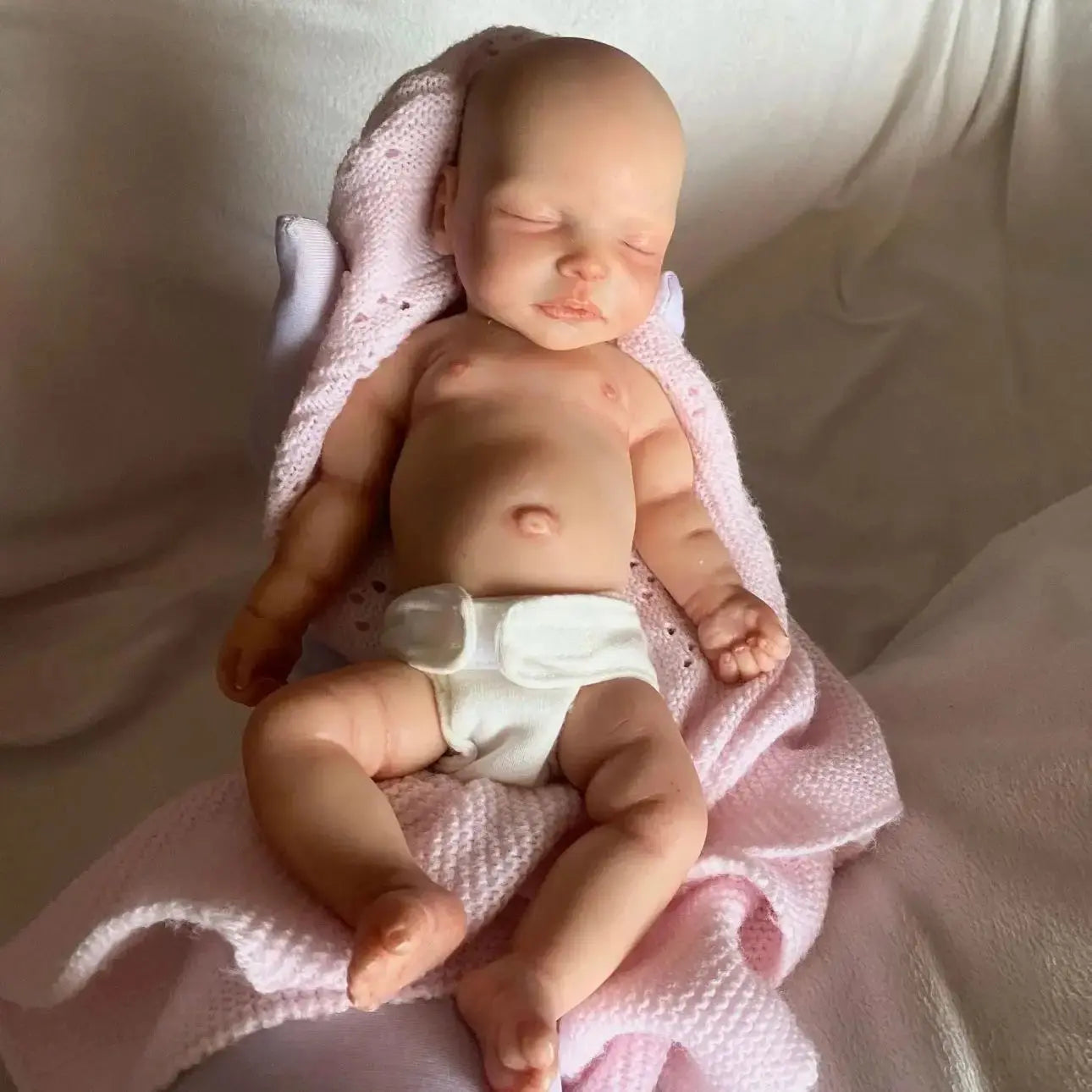 Image of Reborn Baby Dolls 10Inch Can Washable Close Eyes Bebe Reborn Girl