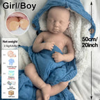 Image of Reborn Baby Dolls Unpainted Flexible Silicone Reborn Doll Blank 50Cm