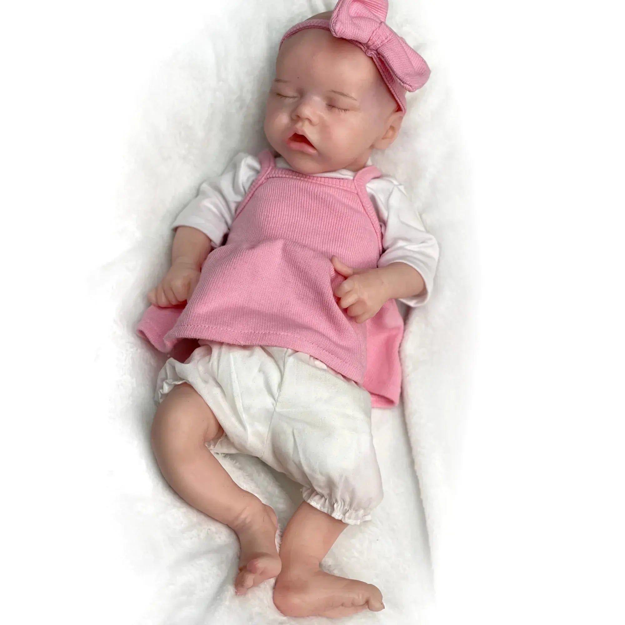 Image of Reborn Baby Dolls 17Inch Twins A Full Solid Silicone Bebe Reborn 3D